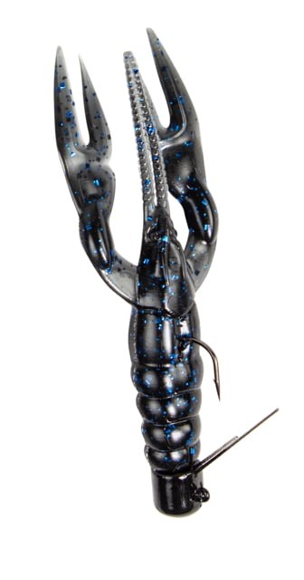 Lunkerhunt Lunkerhunt Finesse Craw Creature Bait 1 3in Black Blue Fleck