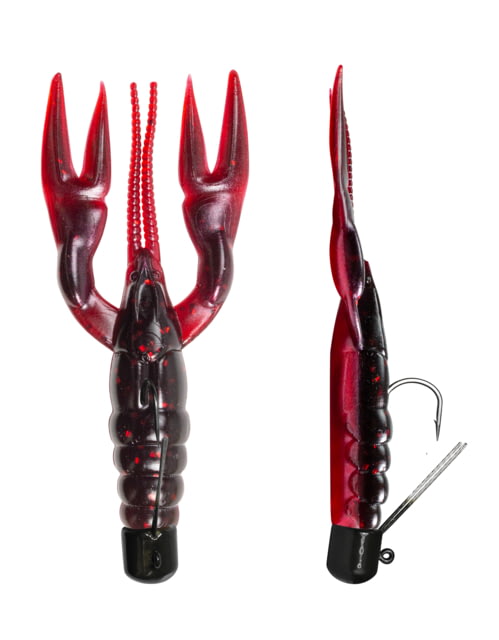 Lunkerhunt Finesse Craw Creature Bait 1 3in Crimson Craw
