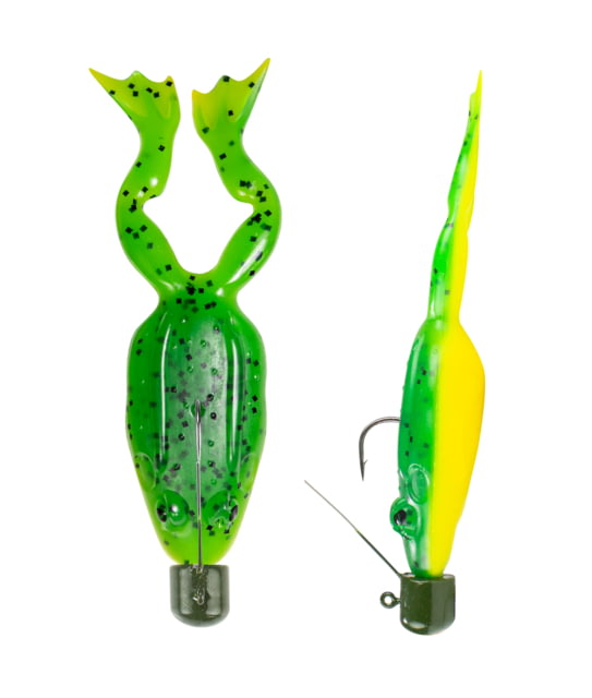 Lunkerhunt Finesse Frog - Pre-Rigged Leopard 3in & 1/4 oz