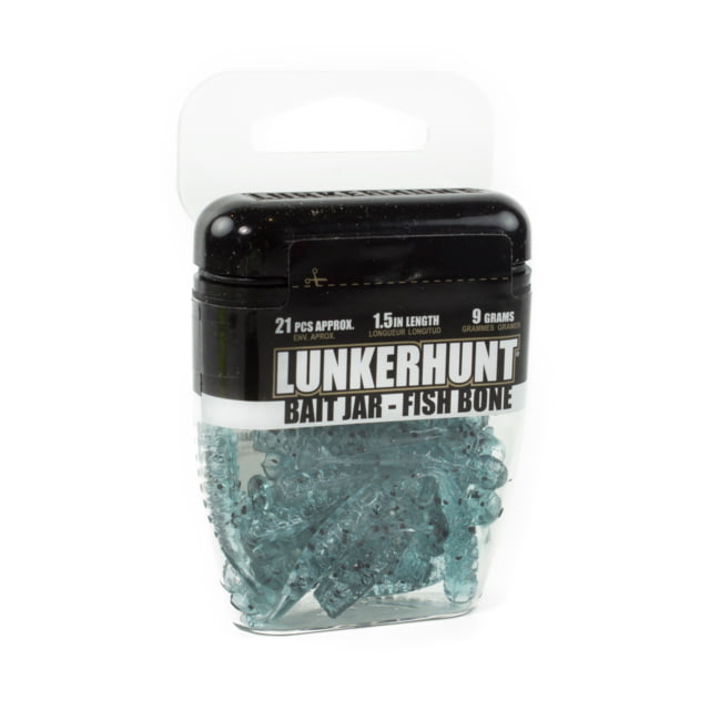 Lunkerhunt Fish Bone Bait Jar Fast Fish 1.5in & 1/3 oz