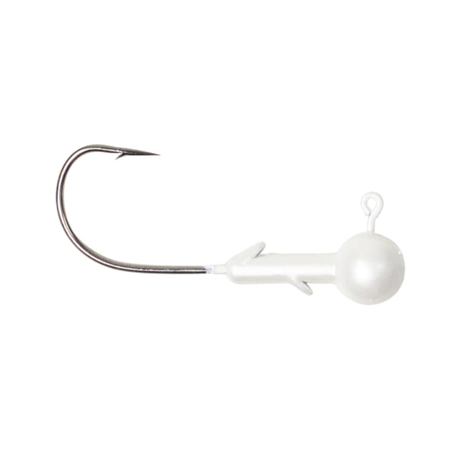 Lunkerhunt Lunkerhunt Gamefish Ball Head Jig Gloss White 1/8 oz