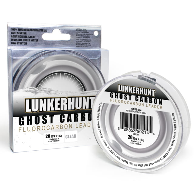 Lunkerhunt Ghost Carbon Line Clear 25 yds & 20 lbs