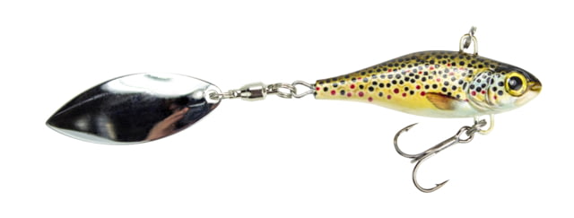 Lunkerhunt Natural Series Hatch Spin Bait Treble Fishing Hook w/ Willow Leaf Spin Tail 1 oz 1 Piece Brown Trout
