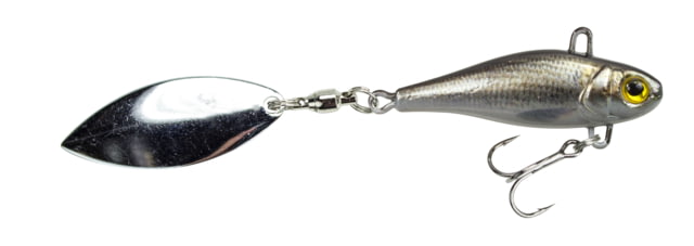 Lunkerhunt Natural Series Hatch Spin Bait Treble Fishing Hook w/ Willow Leaf Spin Tail 1 oz 1 Piece Gizzard Shad