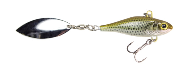 Lunkerhunt Natural Series Hatch Spin Bait Treble Fishing Hook w/ Willow Leaf Spin Tail 1 oz 1 Piece Rocky