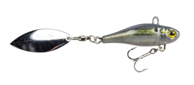 Lunkerhunt Natural Series Hatch Spin Bait Treble Fishing Hook w/ Willow Leaf Spin Tail 1 oz 1 Piece Threadfin