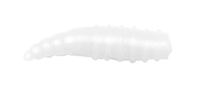 Lunkerhunt Larvae Bait Jar Soft Bait 1 1.5in White
