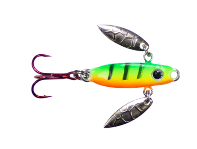 Lunkerhunt Lead Icy Glide Bait Fire Tiger Glow 1.13in & 1/8 oz