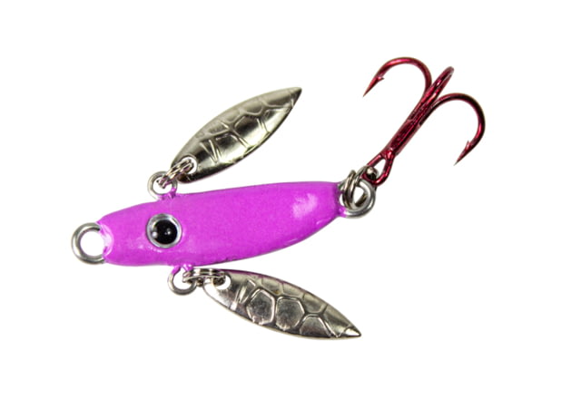 Lunkerhunt Lead Icy Glide Bait Fluorescent Pink Glow 1.13in & 1/8 oz