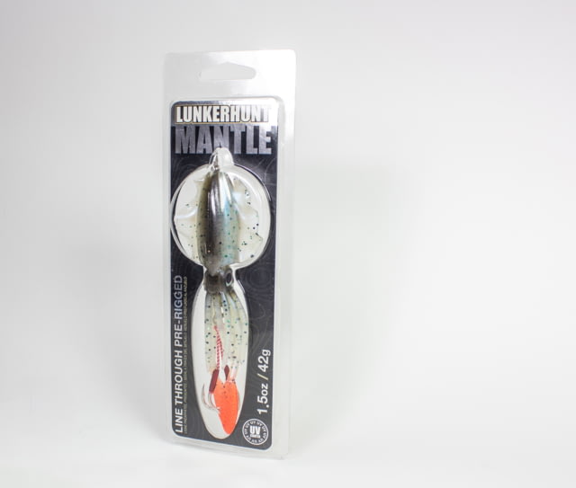 Lunkerhunt Mantle Pre-Rigged Squid Bait Ika 5.25in & 1.5 oz