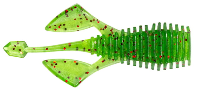 Lunkerhunt Micro Relic Bait Soft Bait 10 1.5in Watermelon Red Fleck