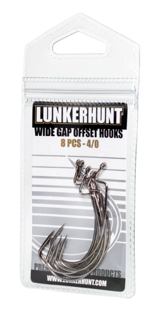 Lunkerhunt Offset Wide Gap Hook 4/0 4/0 Hook Size