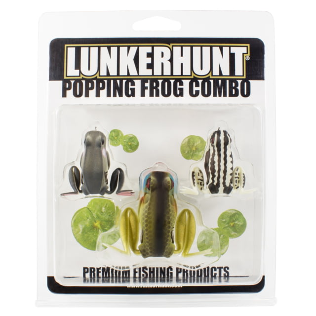 Lunkerhunt Popping Frog Combo Assortment 2.25in & 1/2 oz