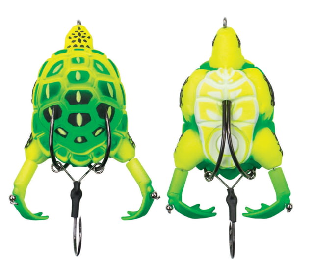 Lunkerhunt Lunkerhunt Prop Turtle Bait Neon 3.5in & 3/4 oz