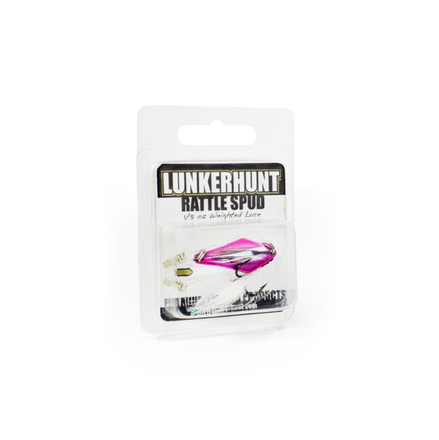 Lunkerhunt Rattle Spud Bait Silver Pink 1/8 oz