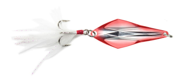 Lunkerhunt Lunkerhunt Rattle Spud Bait Silver Red 3/16 oz