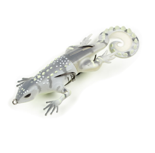 Lunkerhunt Skitter Lizard Lizard 1 5.25in Albino Glow