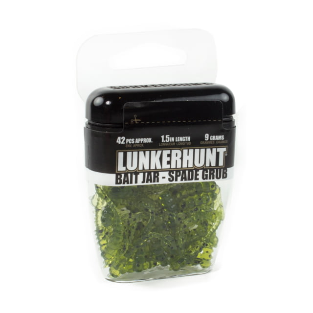 Lunkerhunt Spade Grub Bait Jar Grub 1 1.5in Pumpkin
