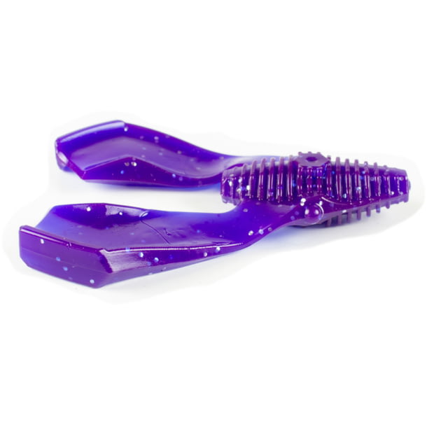 Lunkerhunt Lunkerhunt Tandem Trailer Soft Bait 1 3in Purple Silver Fleck