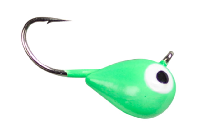 Lunkerhunt Lunkerhunt Tungsten Micro Tear Drop Fluorescent Green Glow 1/8 oz