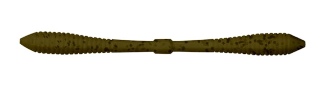 Lunkerhunt Versa Worm 8 5in Green Pumpkin/Black Fleck