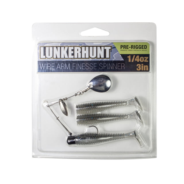 Lunkerhunt Wirearm Finesse Kit - Spinner Bait Smokin Shad 3in & 1/4 oz