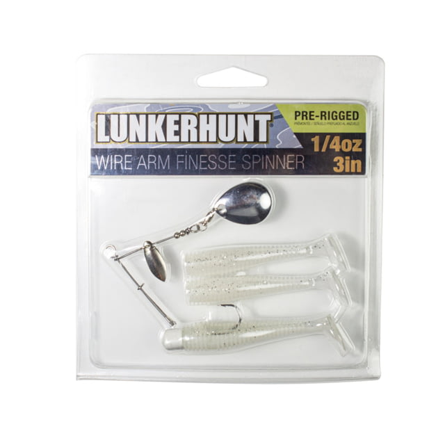 Lunkerhunt Wirearm Finesse Kit - Spinner Bait White Ice 3in & 1/4 oz