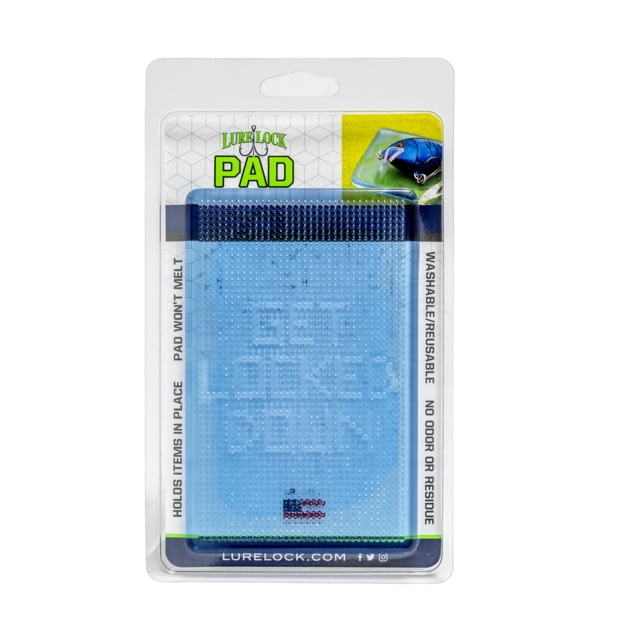Lure Lock Sticky Gel Lure Pad Large Ocean Blue Clear