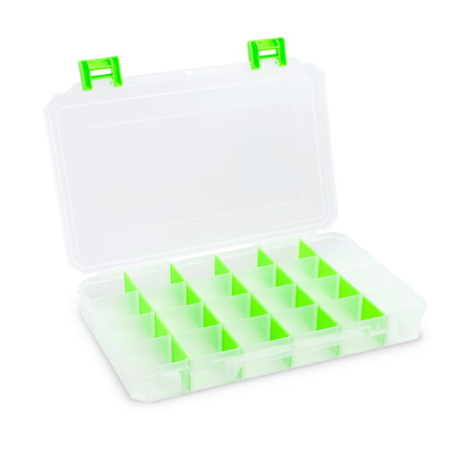 Lure Lock Utility Box w/out Tak Liner Large 4 Cavity Clear/Green
