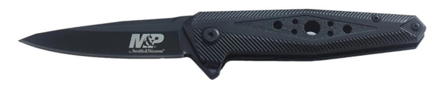 M&P Ultra Glide Flipper Knife 2.75in Stainless Steel Blade 4.12in Polymer Handle Black