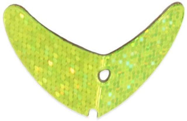 Mack's Lure Smile Blade Chartreuse Sparkle 1.1in 5 Pack