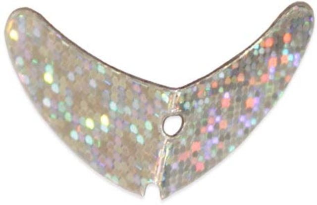 Mack's Lure Smile Blade Silver Sparkle 1.1in 5 Pack