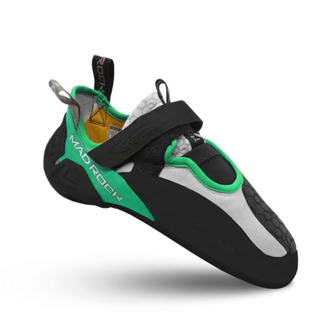 Mad Rock Drone LV Climbing Shoes - Mens Black/Green 10.5