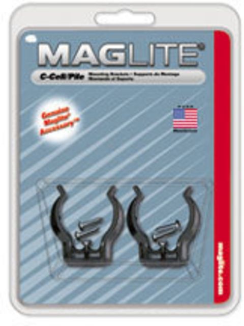 Mag  Universal Mounting Brackets for MagLite C-Cell Flashlight 2/Pkg