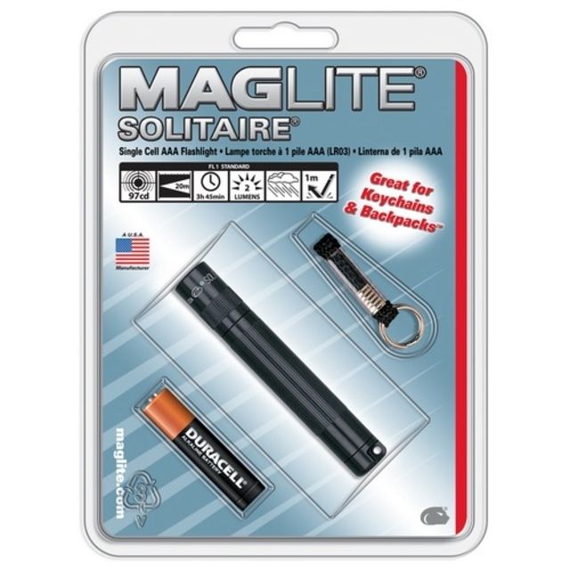 MagLite Solitaire AAA 1-Cell Incandescent Flashlight Green Pres. Box