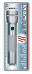 MagLite Standard 2 Cell D LED Flashlight Gray Pewter Blister Pack