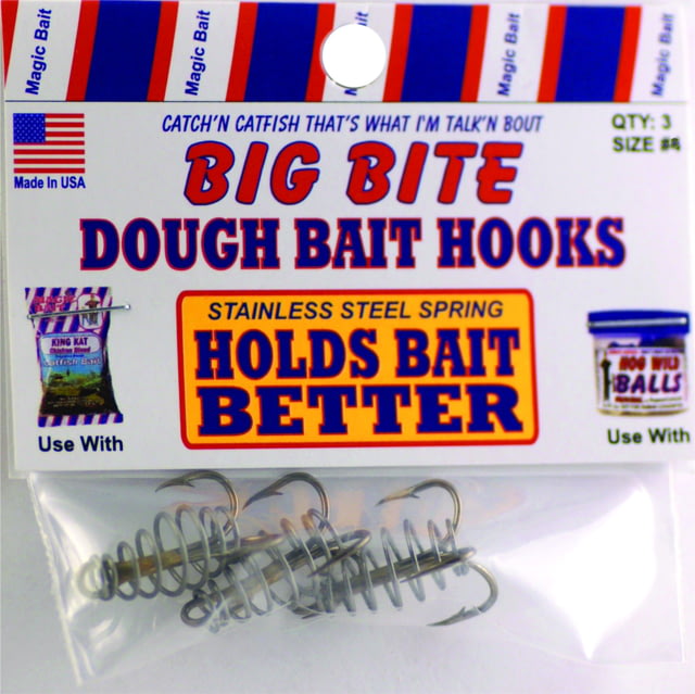 Magic Bait Big Bite Dough Bait Hook Treble Bronze Size 6 3 Per Pack