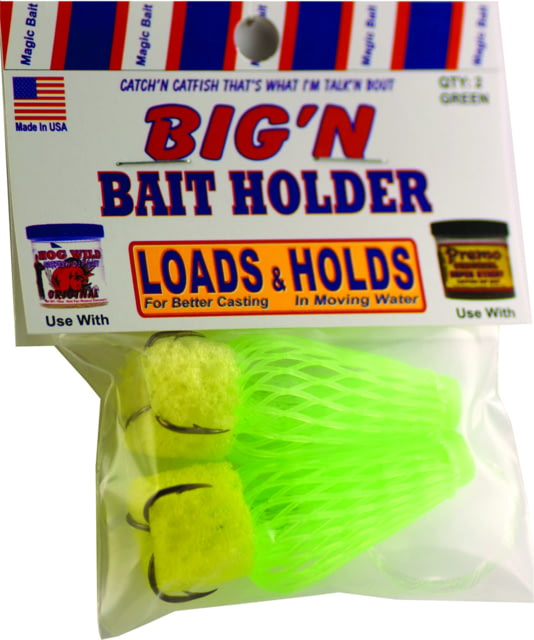 Magic Bait Big'N Bronze Hook Treble/Baitholder Green Size 2 2 Per Pack