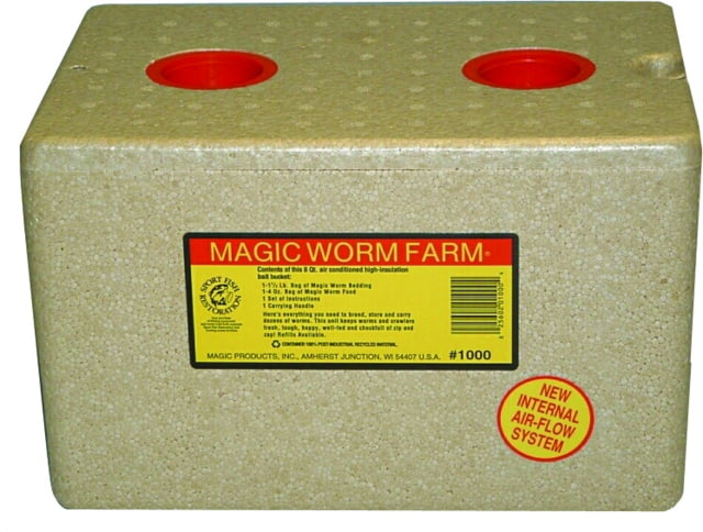 Magic Worm Farm Baits Storage W/Bedding & Food