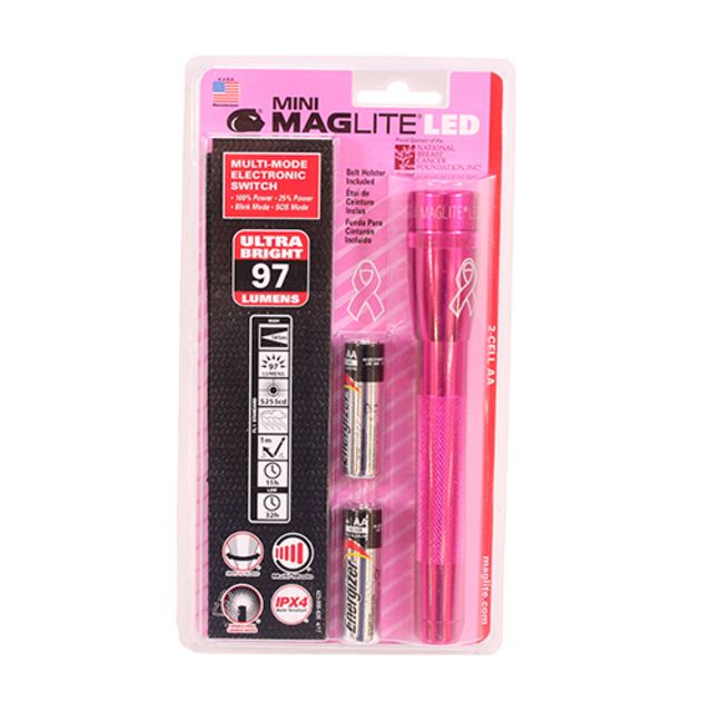 Maglite Sp22 Mini 2 Aa-cell Led Flashlight W/ Holster
