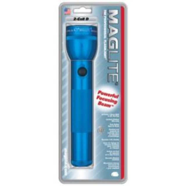 MagLite Standard 2 Cell D LED Flashlight Blue Blister Pack