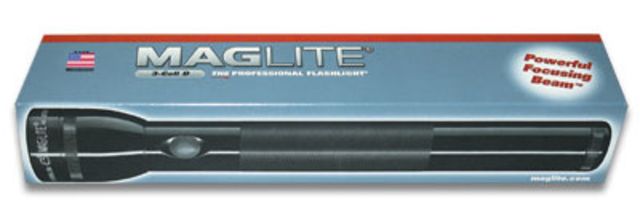 MagLite 4-Cell D Heavy Duty Aluminum Water Resistant Flashlight Black  NSN-01-291-7532