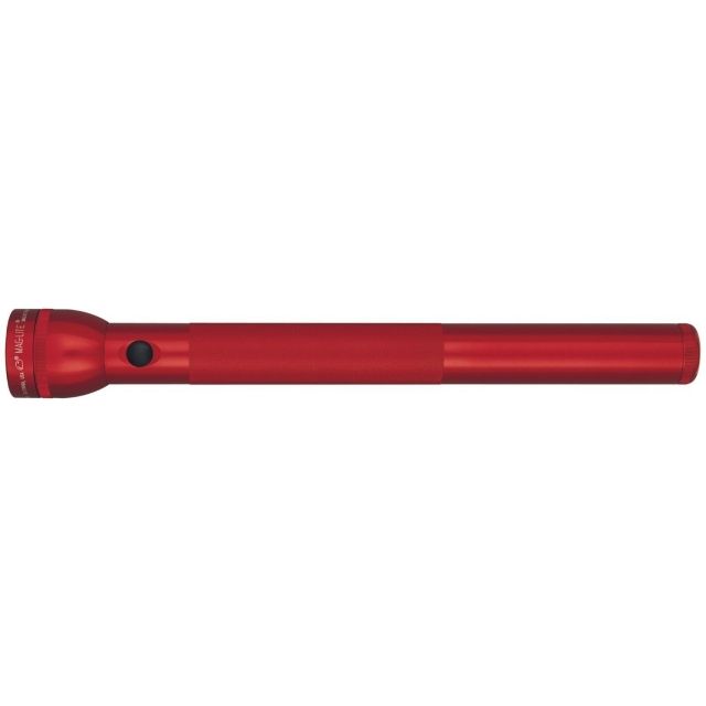 MagLite 5-cell D Flashlight Heavy Duty Water Resist Aluminum Red Display Box