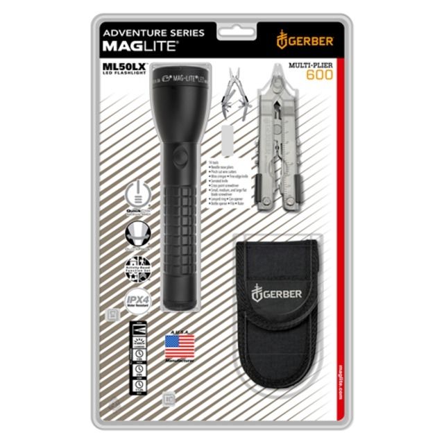 Maglite Ml50lx 2 C-cell Flashlight & Multi-tool Kit Black