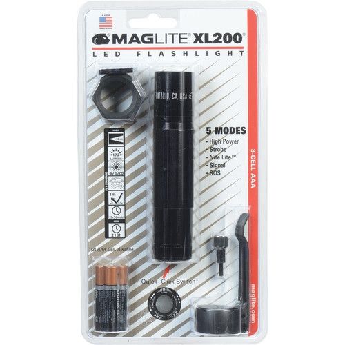 Maglite Xl200 3 Aaa-cell Led Flashlight Black