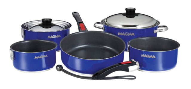 Magma Induction Non-Stick Enamel Finish Cookware Set - 10pc - Jet Black