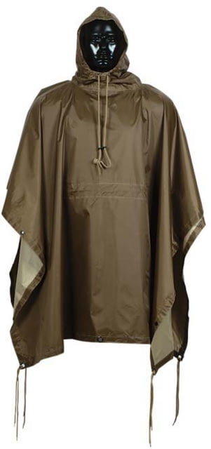 Major Outdoors Rubberized Heavy Duty Poncho Coyote One Size