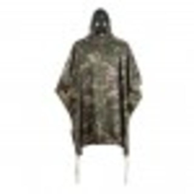 Major Outdoors Major Outdoors Surplus Rubberized Heavy Duty Poncho Woodland Camo Camo OSFM