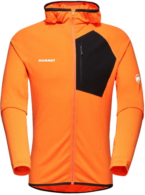 Mammut Aenergy Light ML Hooded Jacket - Men's Dark Tangerine/Black Medium