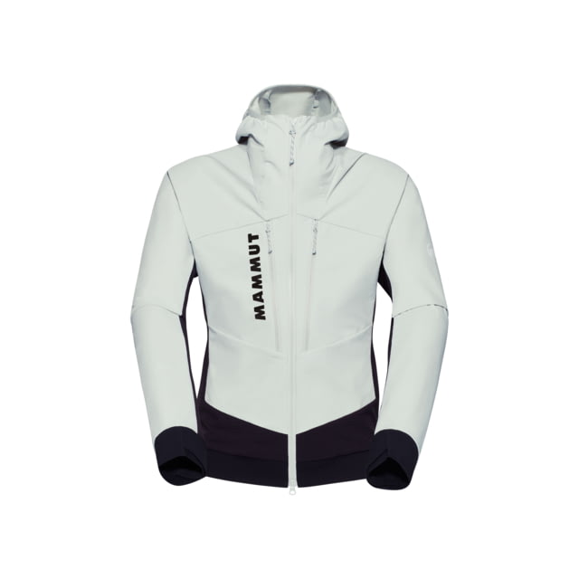 Mammut Aenergy SO Hybrid Hooded Jacket - Men's Silver Sage-Black XL